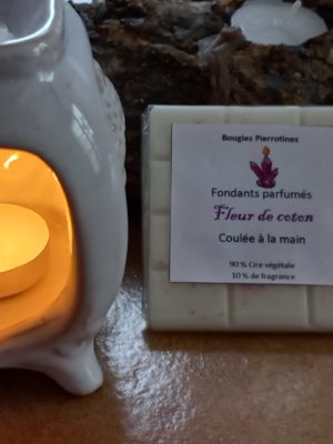 Tablette sécable de 24 fondants parfumés Fleur de coton